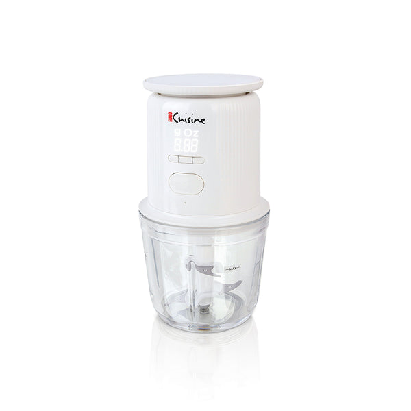 Euro Cuisine Cordless / Rechargeable Chopper with Scale and two glass -  Euro Cuisine Inc
