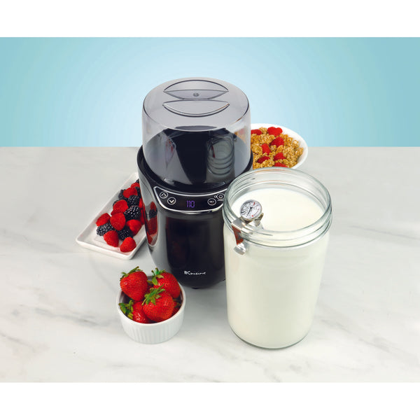 Euro Cuisine Yogurt Maker with Set Temperature - Includes 2024 7 Reusable Jars 6oz