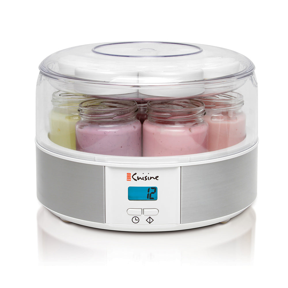  Euro Cuisine GY85 Glass Jar with Lid for YM260, YM360 and YM460  Yogurt Maker, 2 quarts, Clear: Home & Kitchen