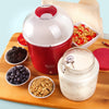 Euro Cuisine YM460 Yogurt & Greek Yogurt Maker - With 2qts Glass Jar - Red