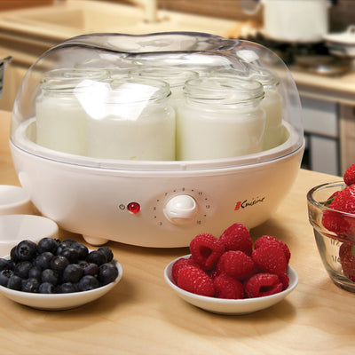 Euro Cuisine YM100 Automatic Yogurt Maker With 7 - 6oz Glass Jars