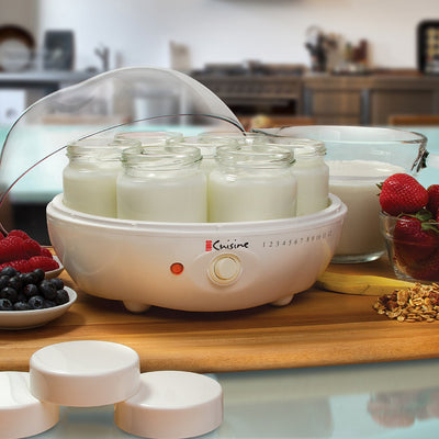 Euro Cuisine YM80 Electric Yogurt Maker - With 7 - 6oz Glass Jars