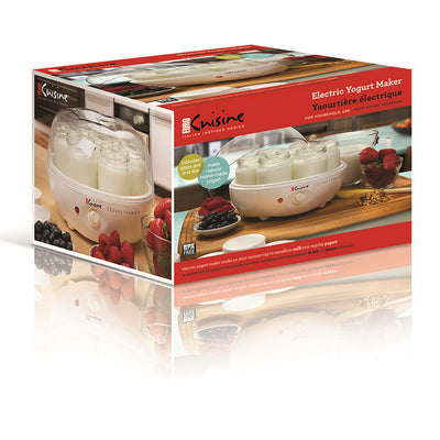 Euro Cuisine YM80 Electric Yogurt Maker - With 7 - 6oz Glass Jars