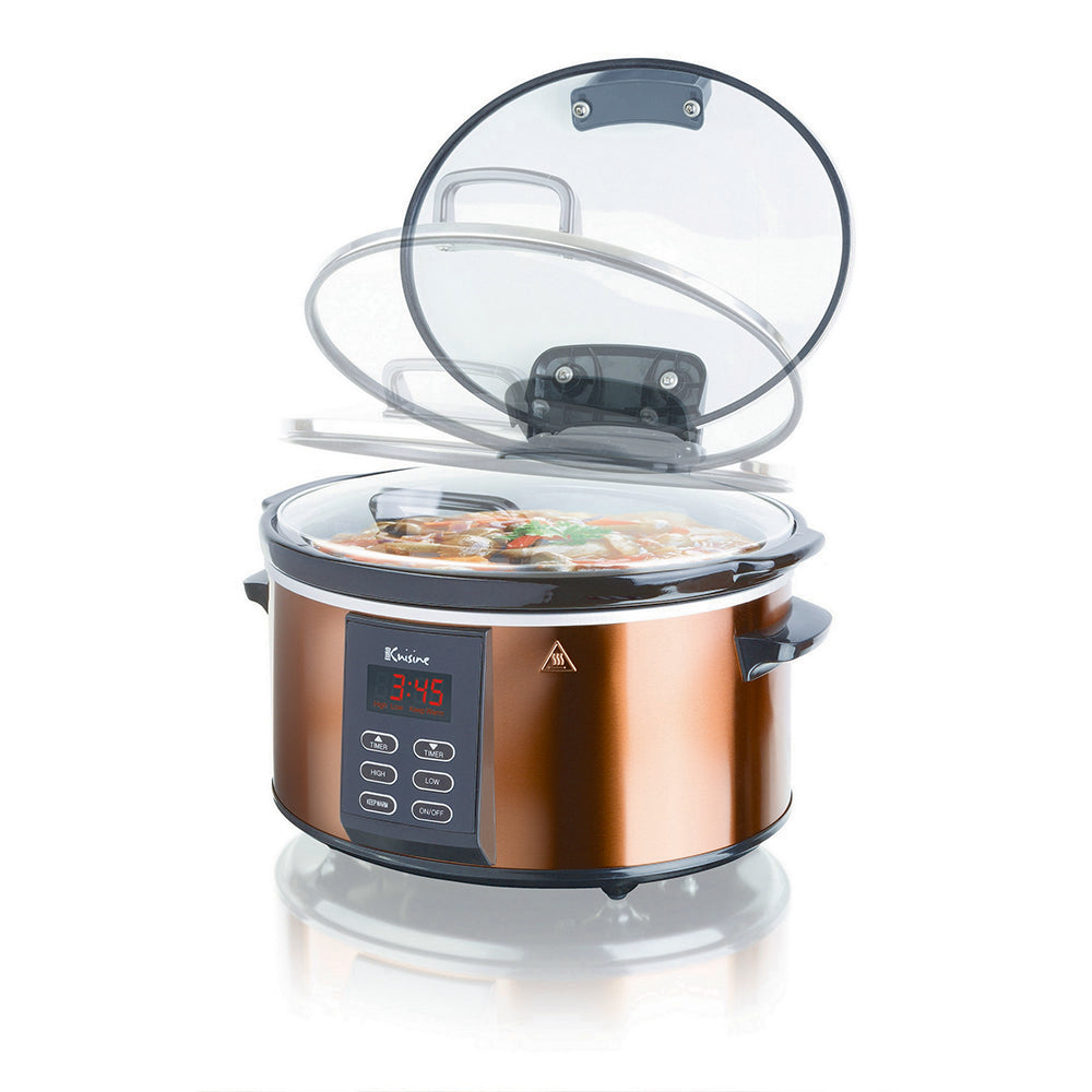Euro Cuisine SCX6 Electric Slow Cooker - 6QT - Copper Finish - Euro Cuisine  Inc