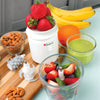 Euro Cuisine Cordless / Rechargeable Chopper with Scale and two glass bowls - Large and Small and 2 blades