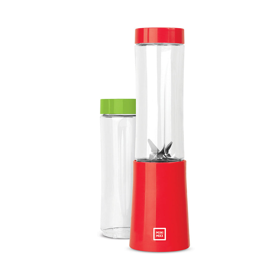 Euro Cuisine MM1R - Mini Mixx Personal Blender with 2 Tritan Bottles - Red