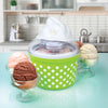 Euro Cuisine ICM26GR  Automatic Ice Cream, Sorbet & Frozen Yogurt Maker with 4 Glass Ice Cream Cup