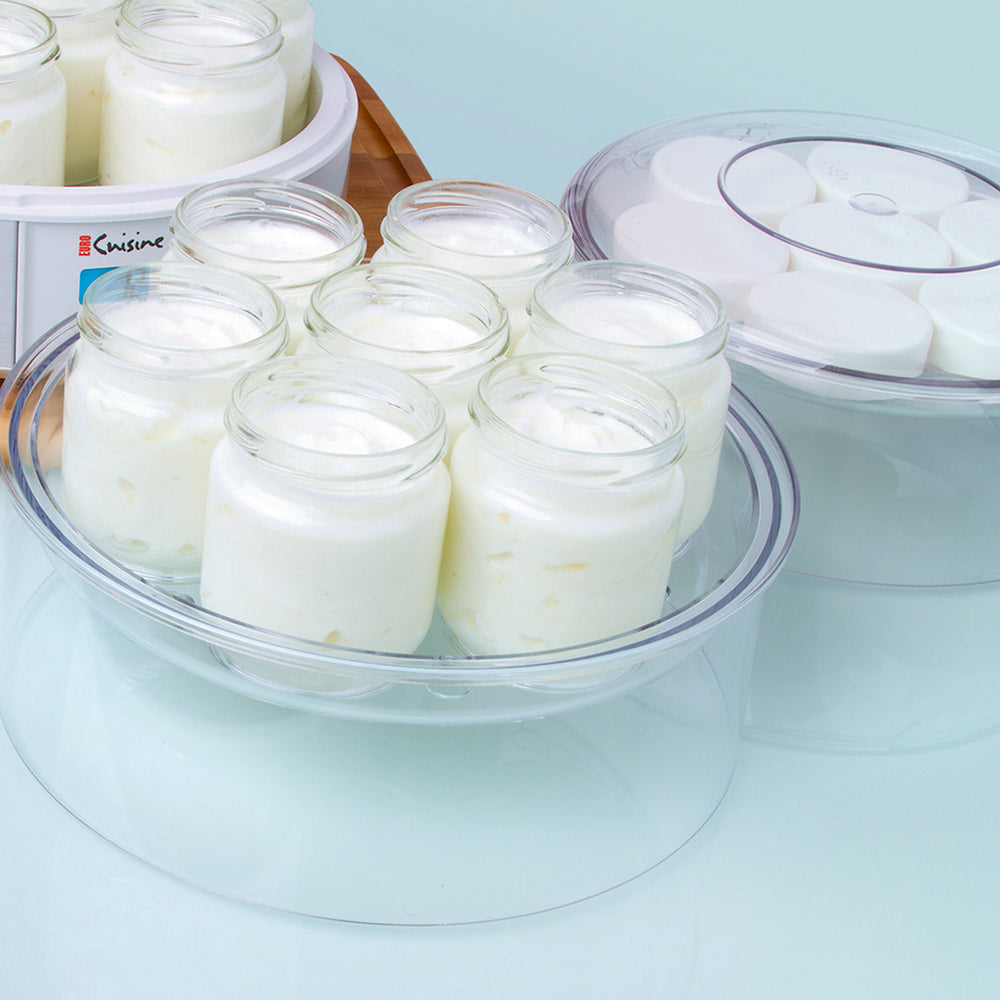 Euro Cuisine Yogurtera para yogur griego, Plateado
